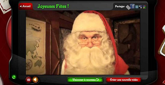 Les messages vid�o personnalis�s du P�re No�l