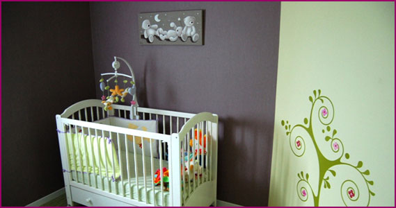 Chambre de bébé décorée