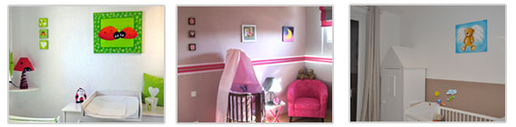 Exemples de chambres de b�b� d�cor�es
